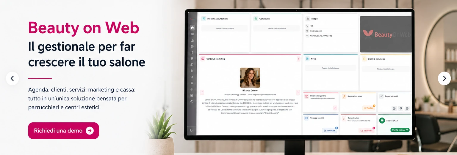 Beauty on Web, gestionale per parrucchieri e centri estetici